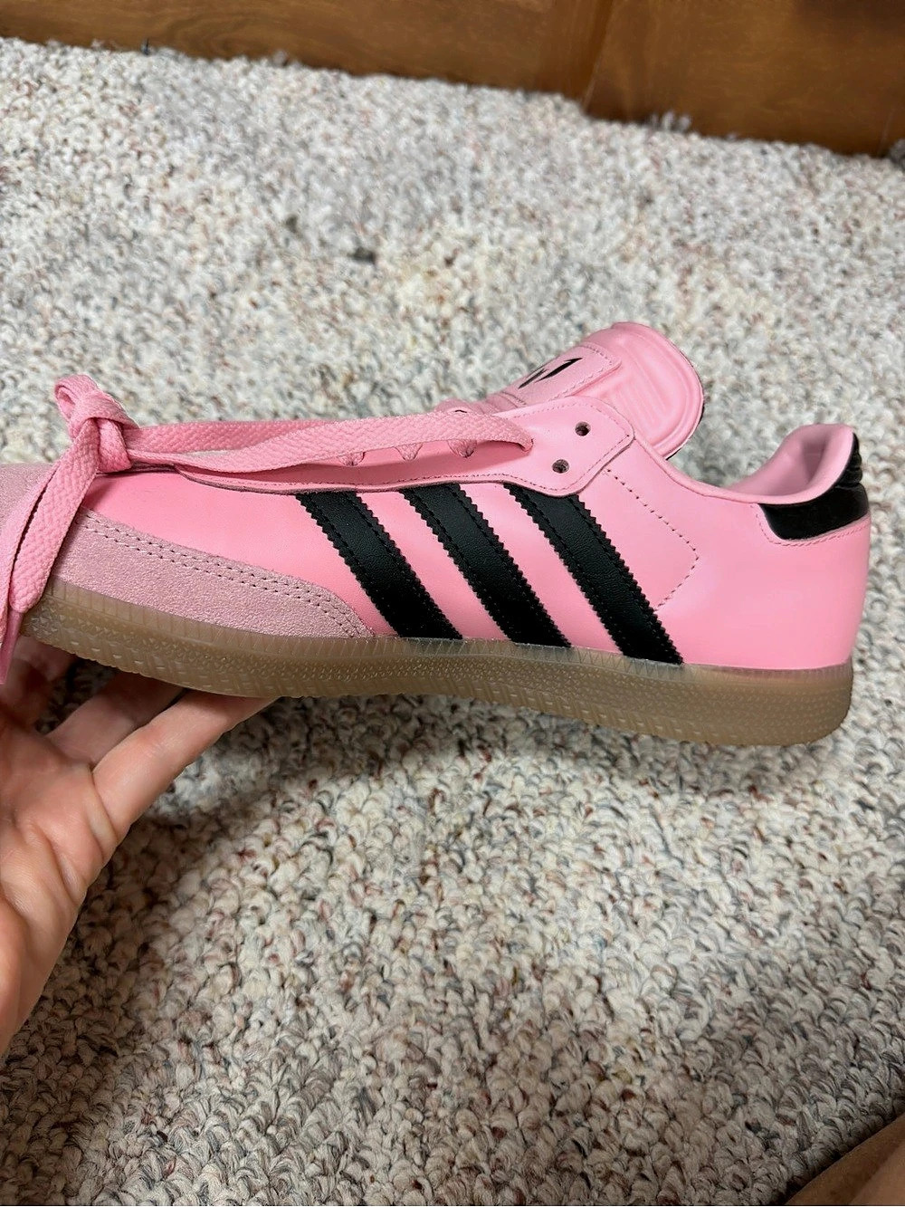 adidas Samba Lionel Messi OG Pink & Black Sneakers US 9